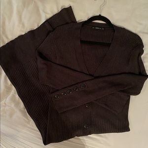 Zara Vneck long Cardigan dress